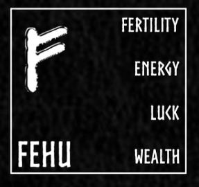 Fehu Rune Pendant